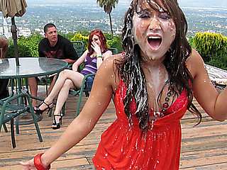 Cute Allies Get Wet Gooey Cum Surprise